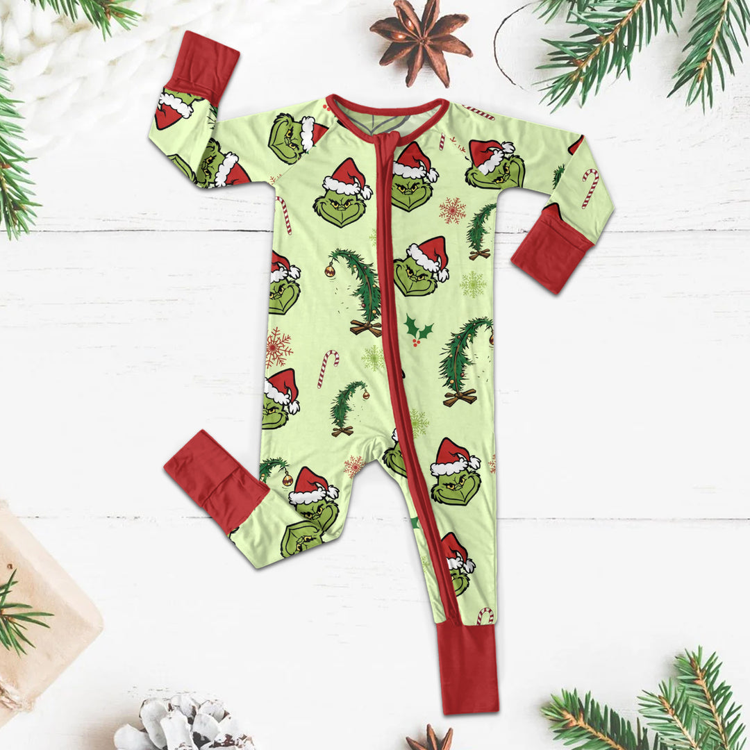 Grinch Baby Long Zippy For High Charm