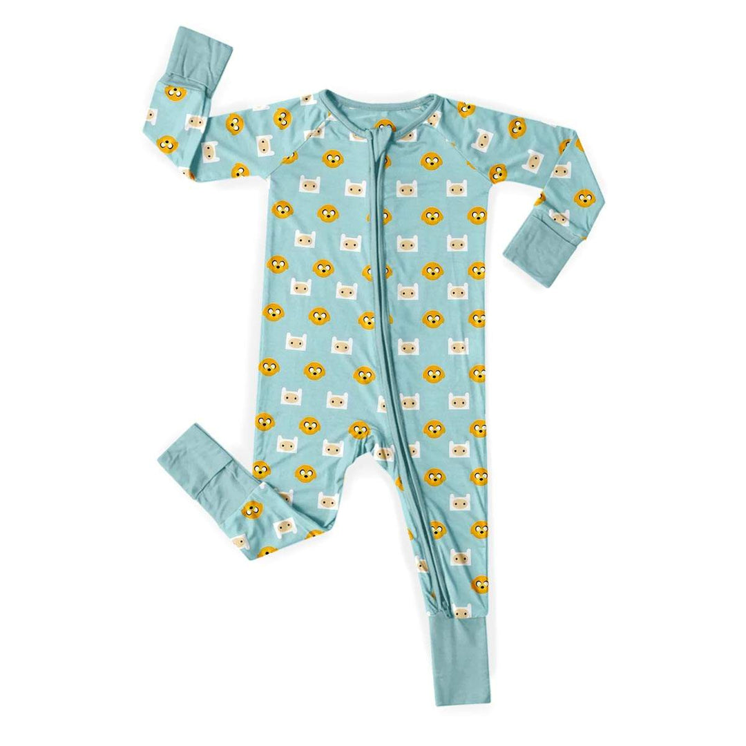 Baby Adventure Time Zippy in Light Green