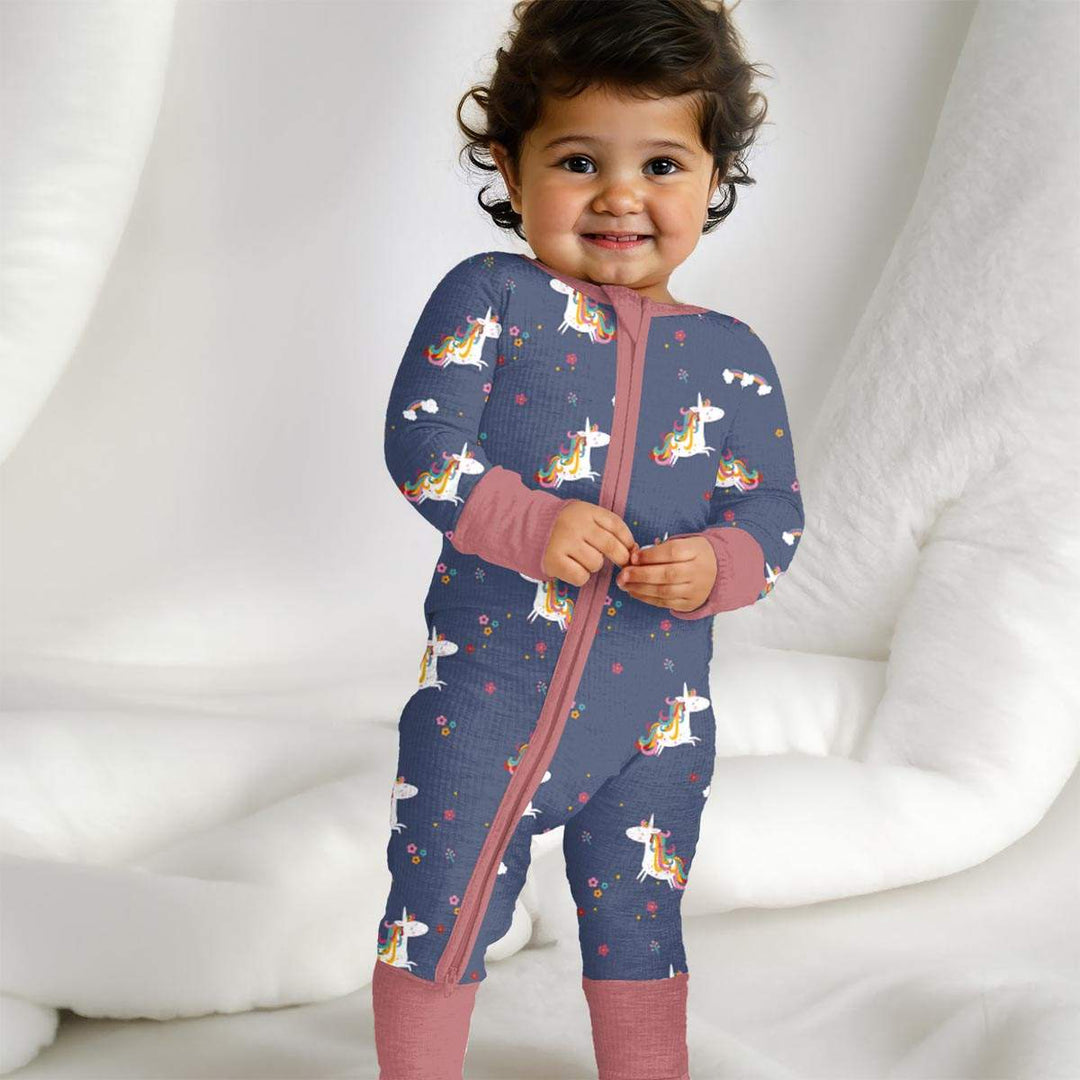 Baby Unicorn Zippy in Dark Blue