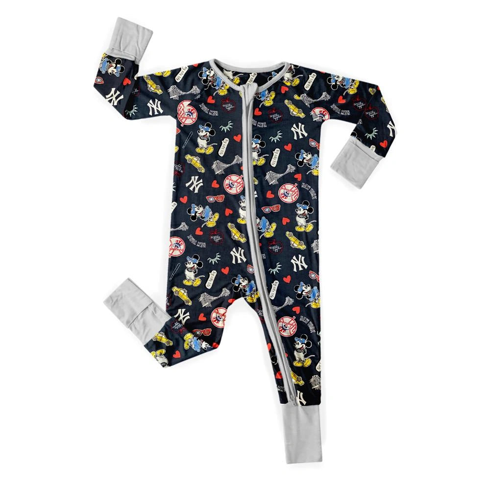 Baby Monster Truck Zippy In White With Red Zipper Long Sleeved for Snug Fit and Style 1 - 0-3M