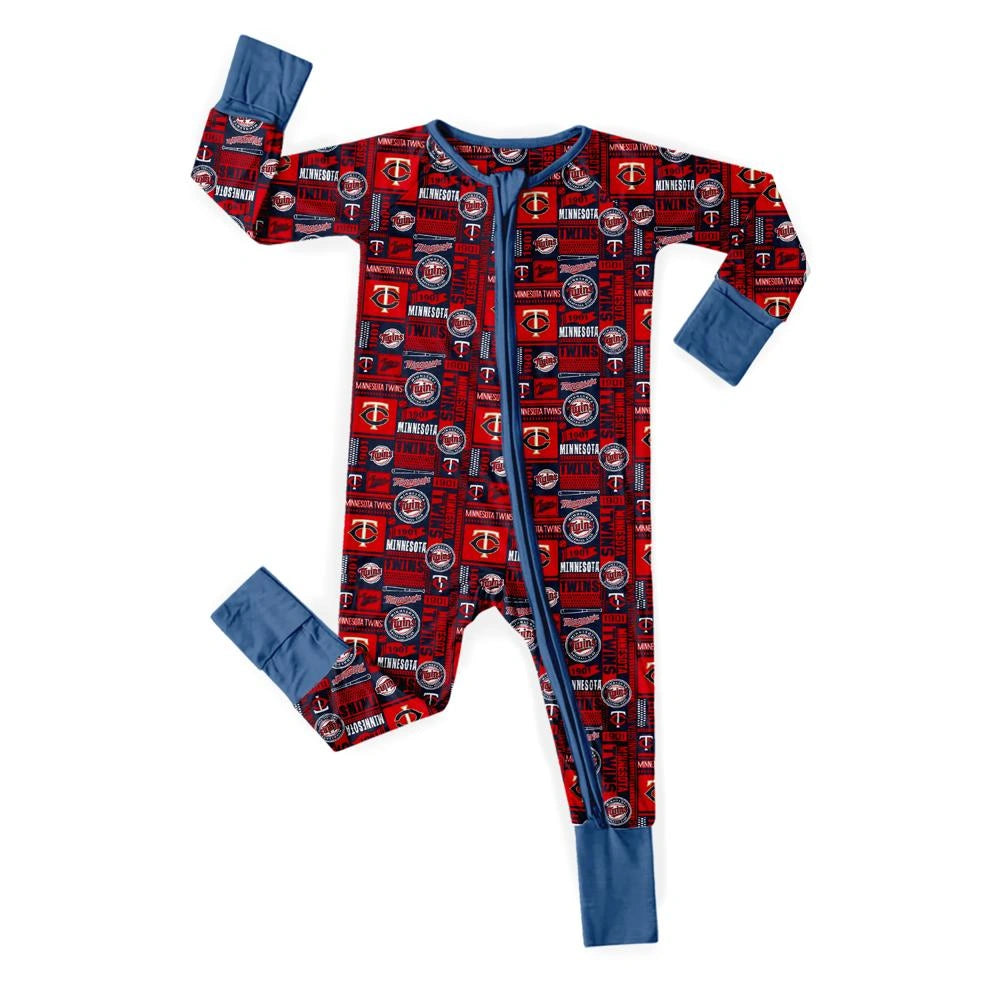 Baby Monster Truck Zippy In White With Red Zipper Long Sleeved for Snug Fit and Style 1 - 6-12M