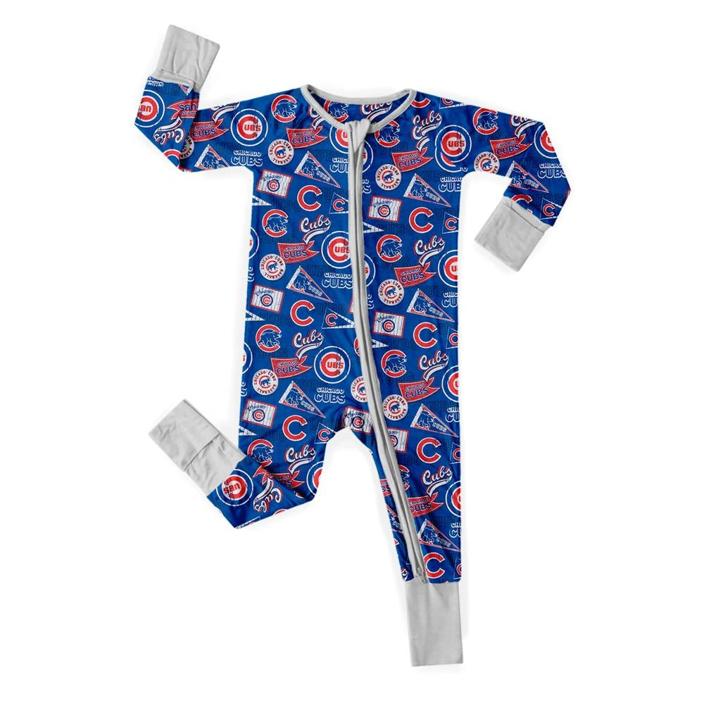 Baby Monster Truck Zippy In Black With Aegean Zipper Long Sleeved for Snug Fit and Style - 0-3M