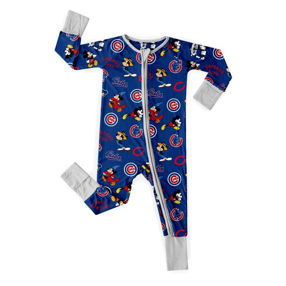 Baby Monster Truck Zippy In Black With Aegean Zipper Long Sleeved for Snug Fit and Style - 3-6M