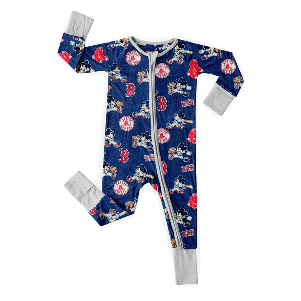 Baby Monster Truck Zippy In Black With Aegean Zipper Long Sleeved for Snug Fit and Style - 12-18M