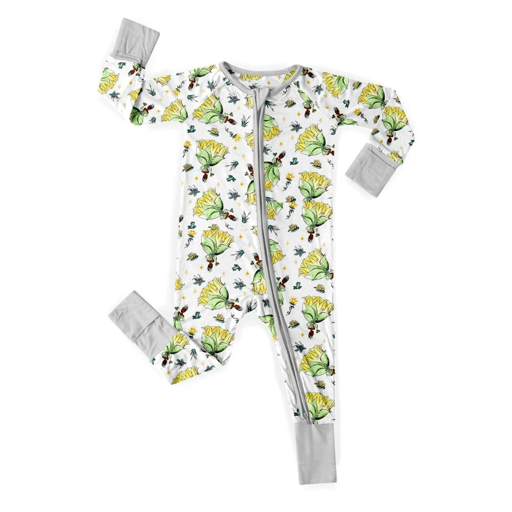 Baby Monster Truck Zippy In Black With Aegean Zipper Short Sleeved for Snug Fit and Style - 2T