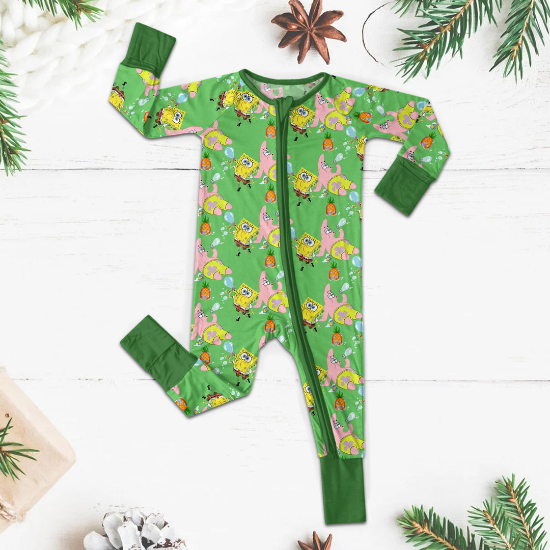 Spongebob Baby Long Zippy with Playful Charm