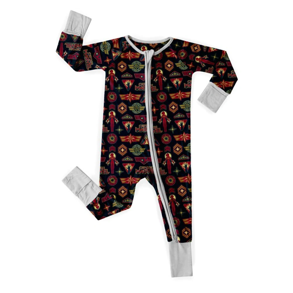 Baby Captain Marvel Zippy with Adorable Details 3
