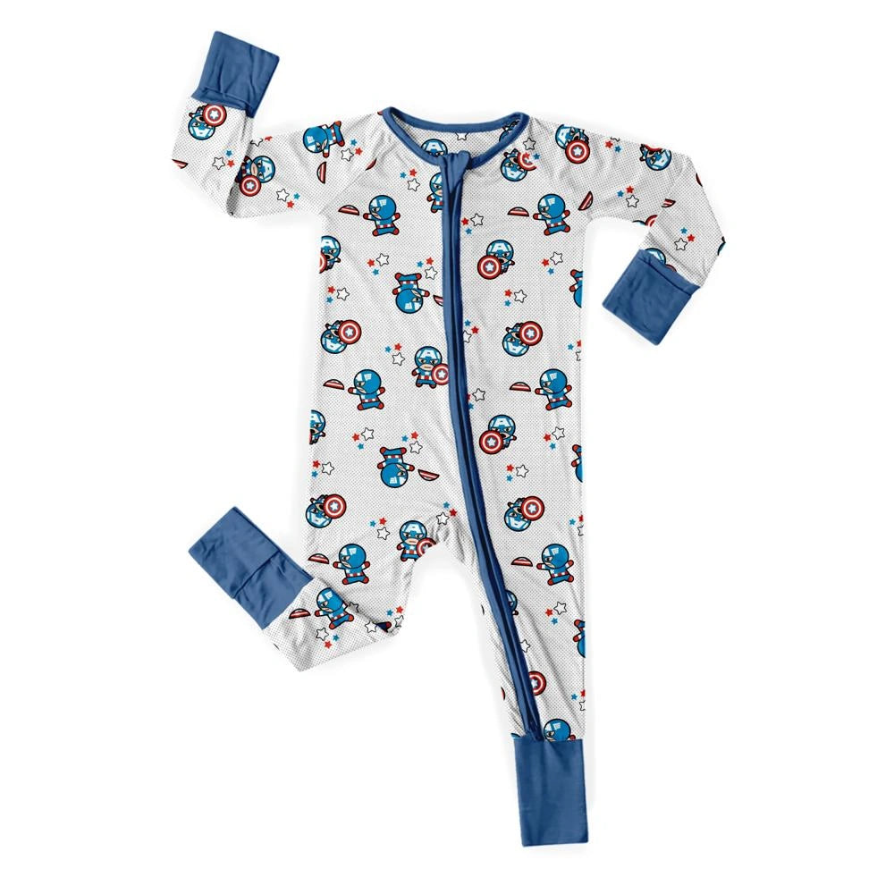 Baby Captain America Zippy with Adorable Details 1