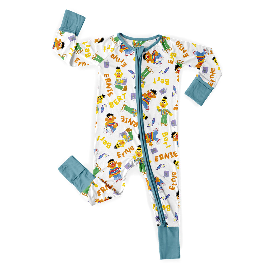 Baby SESAME STREET Zippy with Stone Blue Zipper