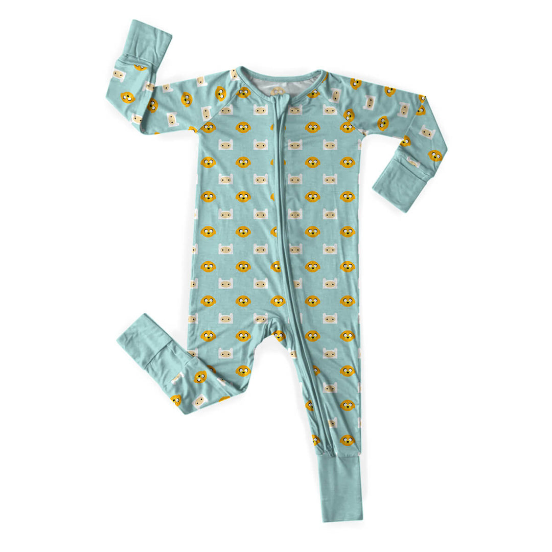 Adventure Time Time Finn And Jake Convertible Zippered Romper