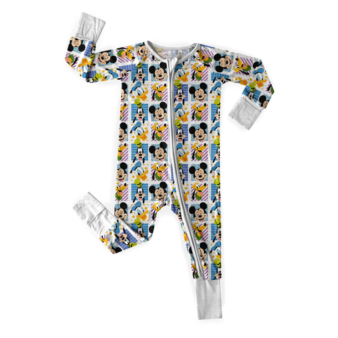 Disney Mickey Friends Convertible Zippered Romper