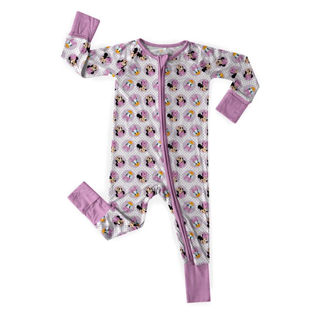 Disney Minnie and Mickey Magic Convertible Zippered Romper in Pink