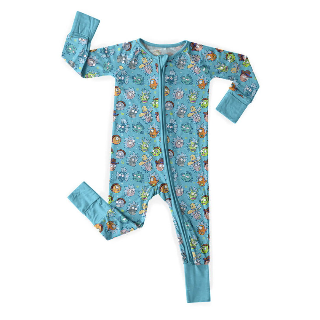 Rick And Morty Convertible Zippered Romper