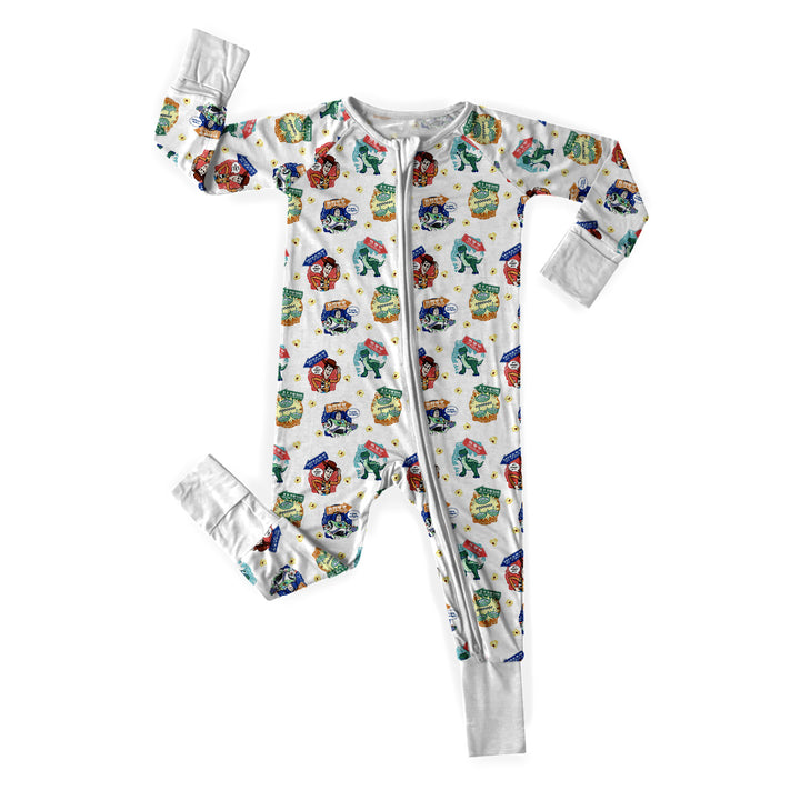 Toy Story Woody and Friends Convertible Zippered Romper