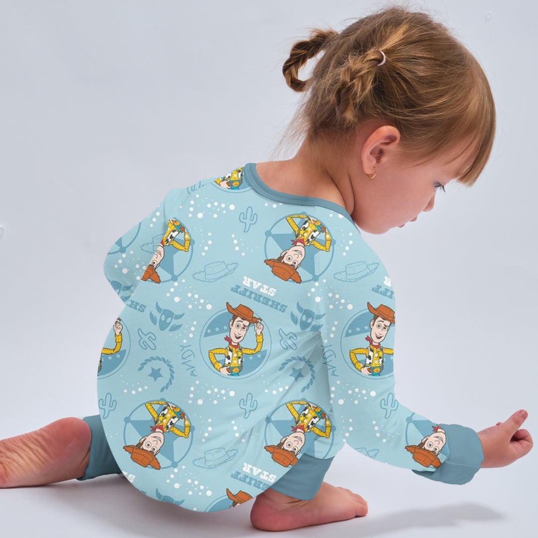 Toy Story Woody's Adventure Convertible Zippered Romper