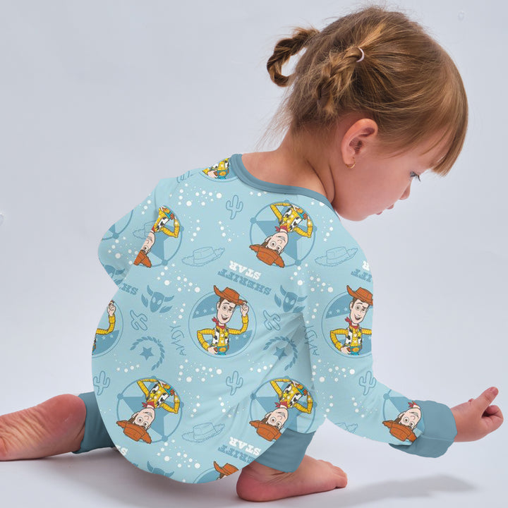 Toy Story Woody's Adventure Convertible Zippered Romper