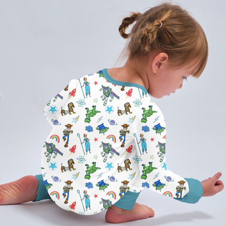 Toy Story Woody's Wonder World Convertible Zippered Romper