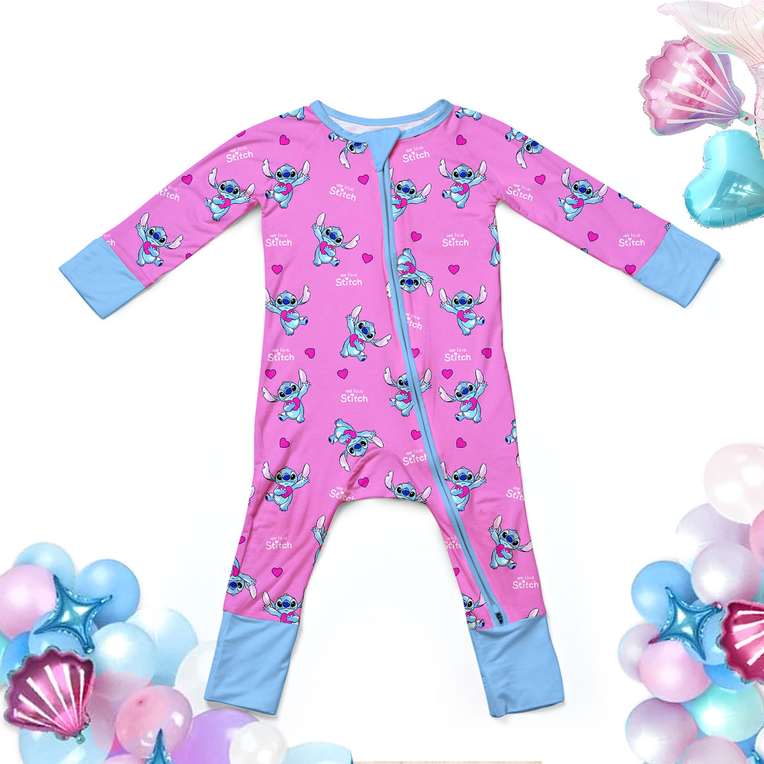 Lilo & Stitch Sweet Convertible Zippered Romper