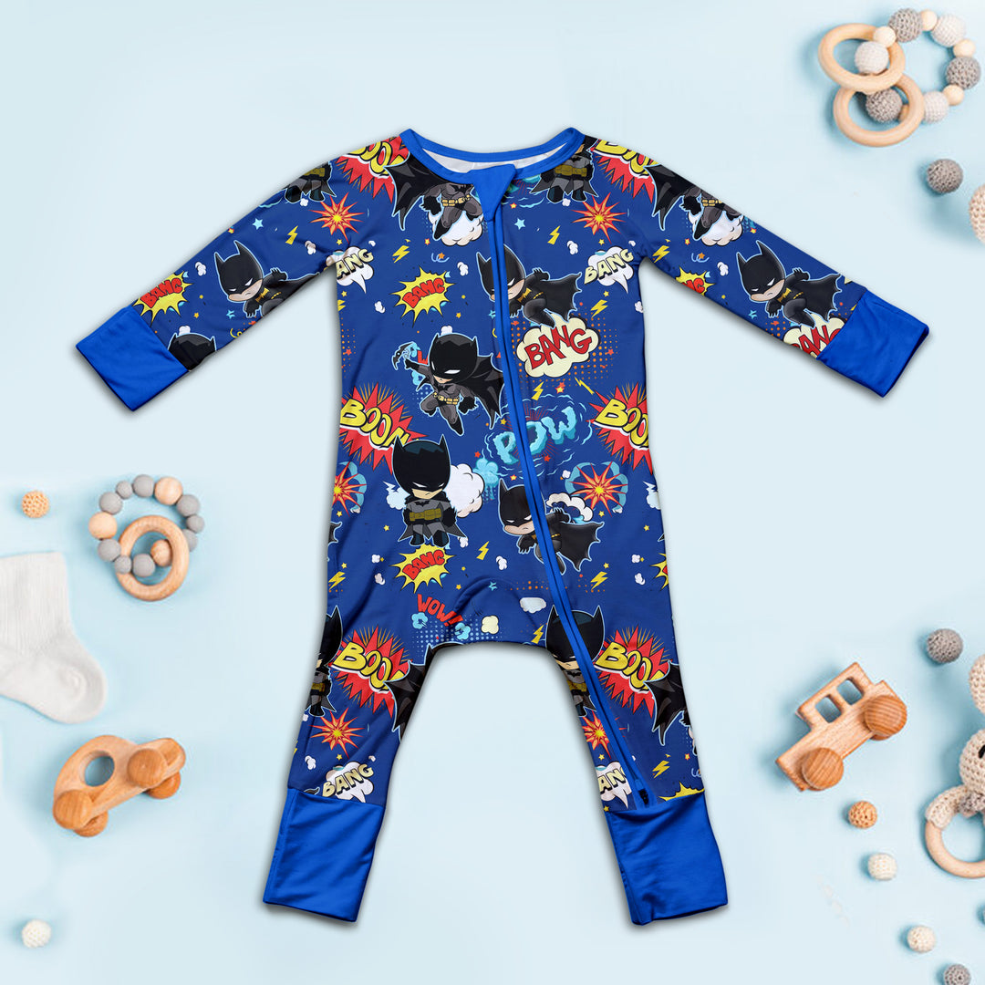 Batman Heroic Adventures Convertible Romper in Dark Blue