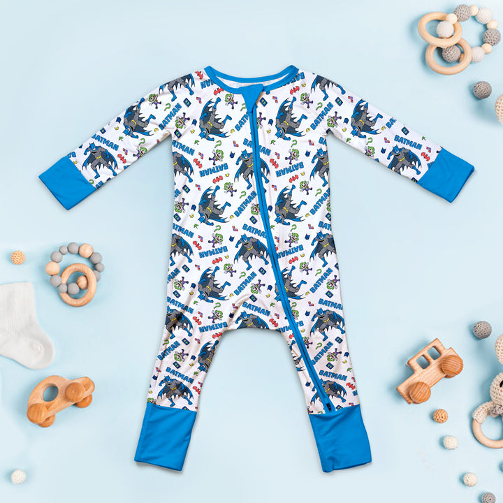 Batman Heroic Adventures Convertible Romper in Ocean Blue