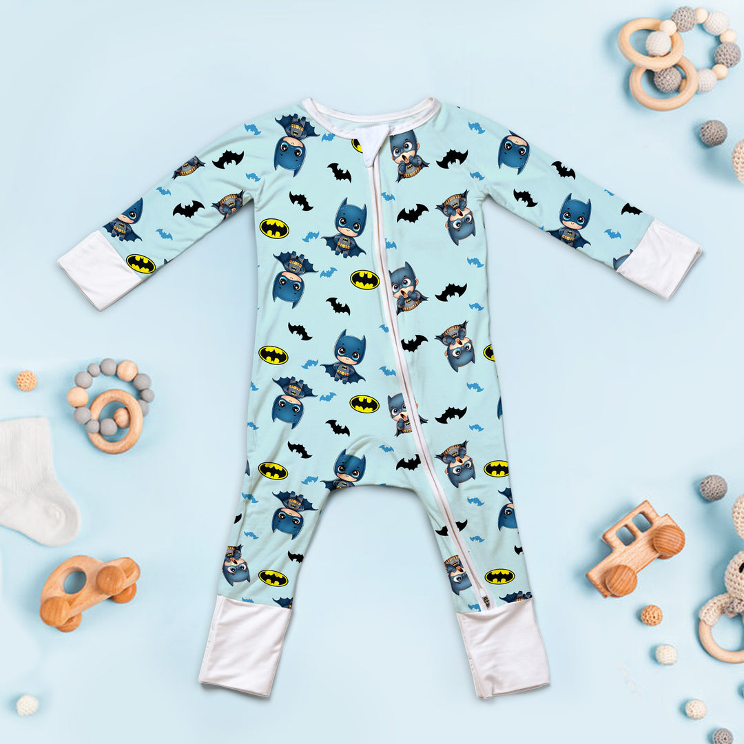 Batman Heroic Adventures Convertible Romper in Sky Blue