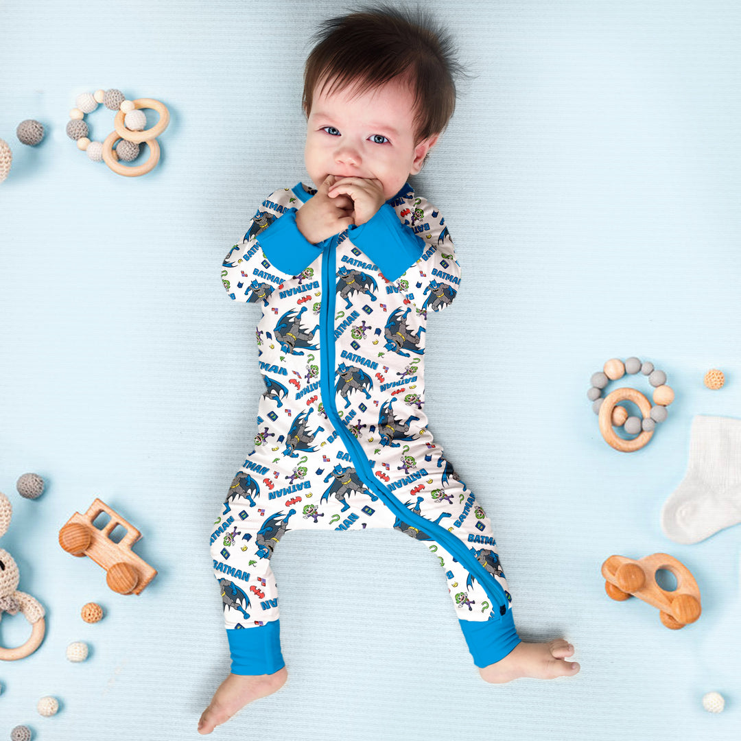 Batman Heroic Adventures Convertible Romper in Ocean Blue