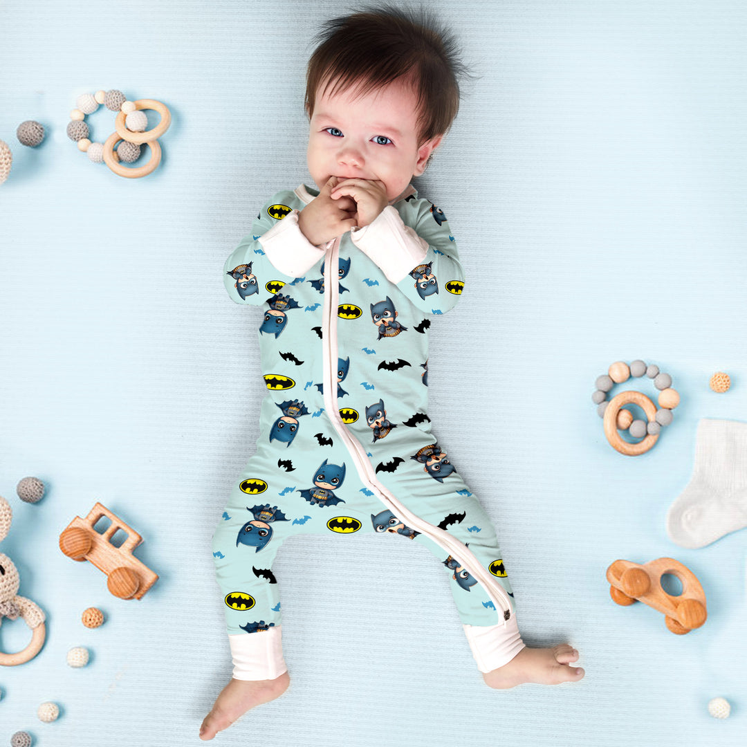 Batman Heroic Adventures Convertible Romper in Sky Blue