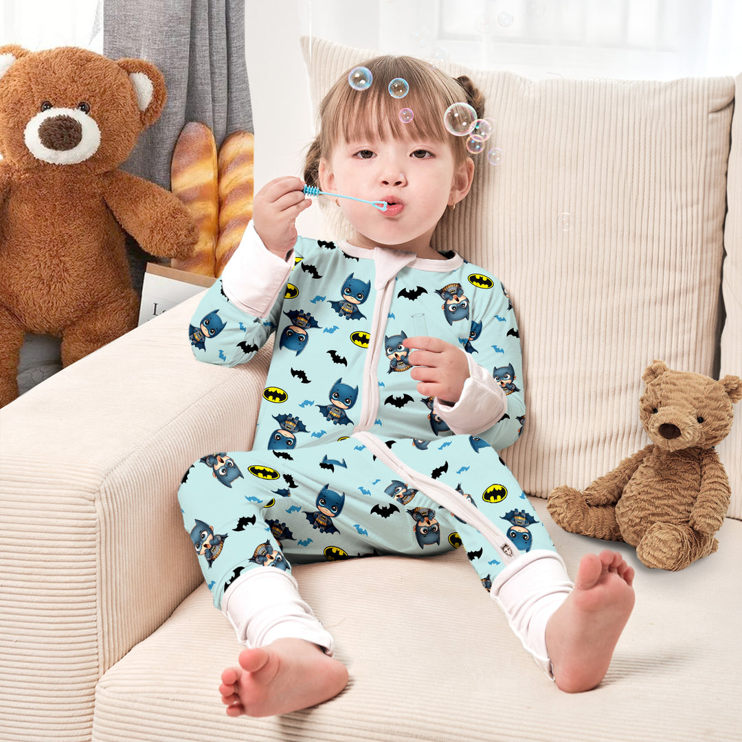 Batman Heroic Adventures Convertible Romper in Sky Blue