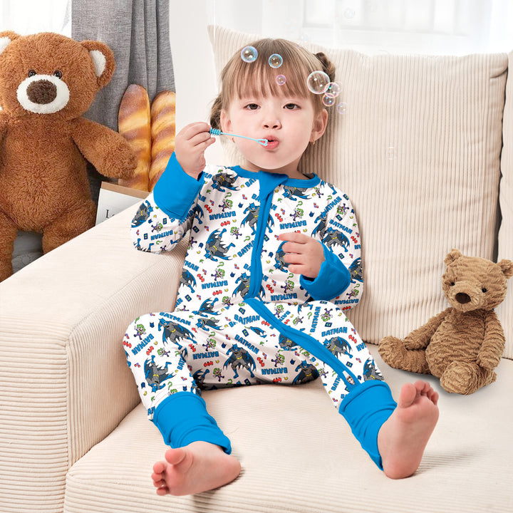 Batman Heroic Adventures Convertible Romper in Ocean Blue