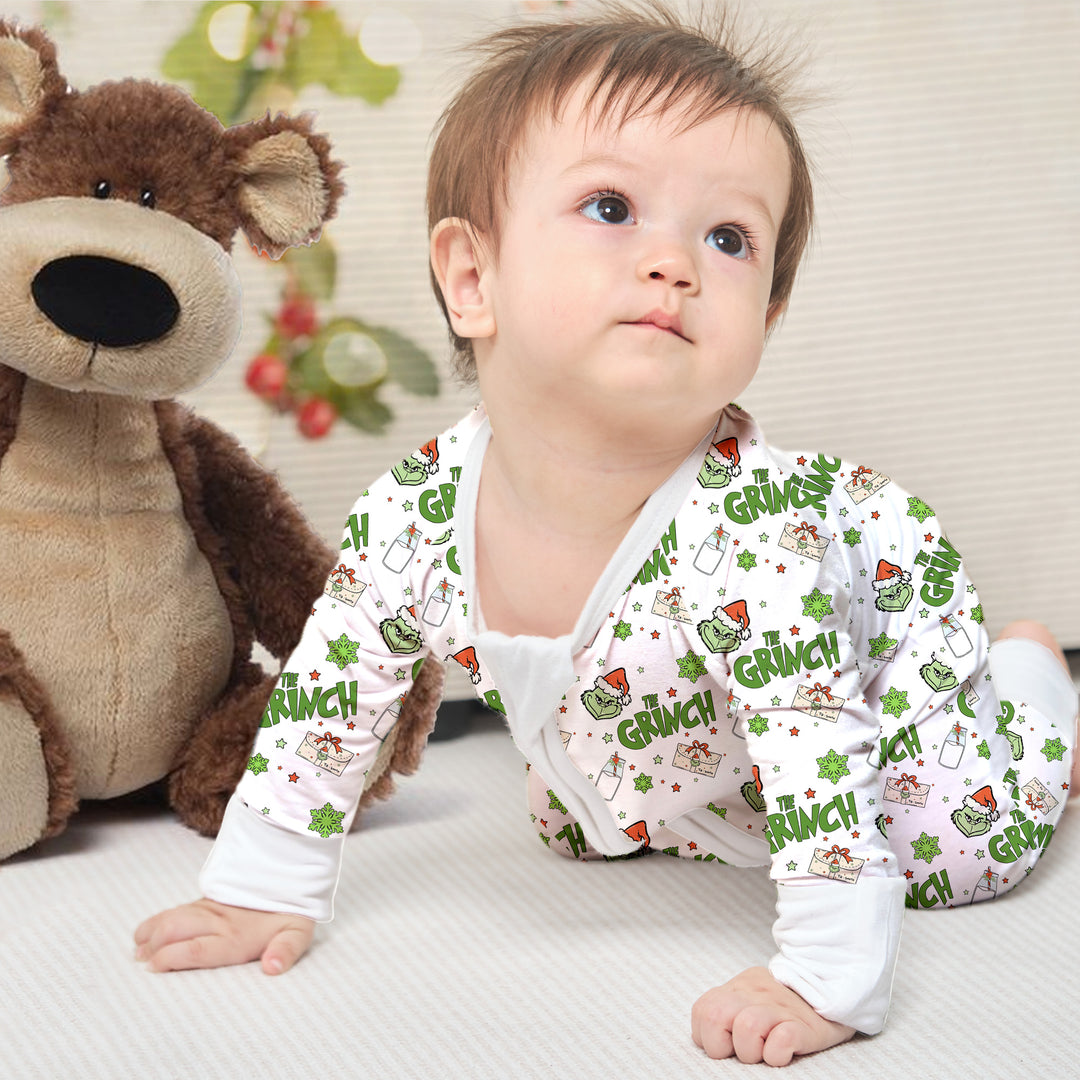 Cheerful Dr. Seuss’ The Grinch Convertible Zippered Romper