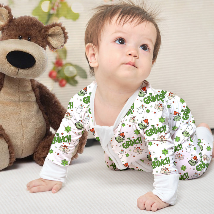Cheerful Dr. Seuss’ The Grinch Convertible Zippered Romper