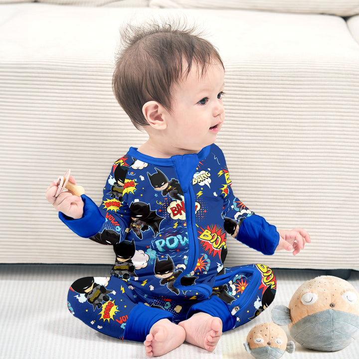 Batman Heroic Adventures Convertible Romper in Dark Blue