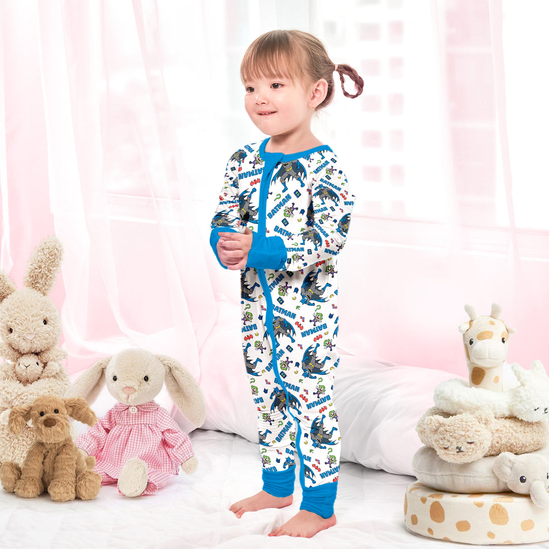 Batman Heroic Adventures Convertible Romper in Ocean Blue