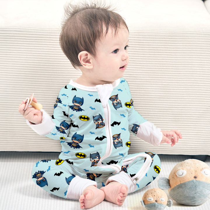 Batman Heroic Adventures Convertible Romper in Sky Blue