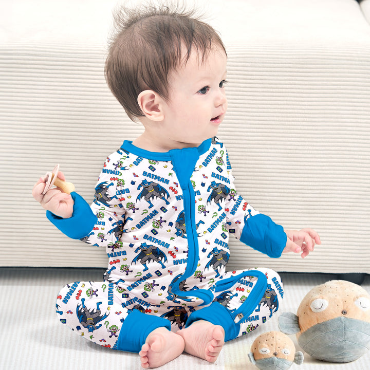 Batman Heroic Adventures Convertible Romper in Ocean Blue