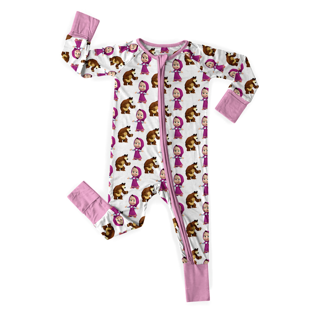 Baby Masha and The Bear Zippy in Pink