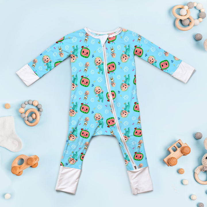 Cocomelon Cuties Convertible Zippered Romper in Blue