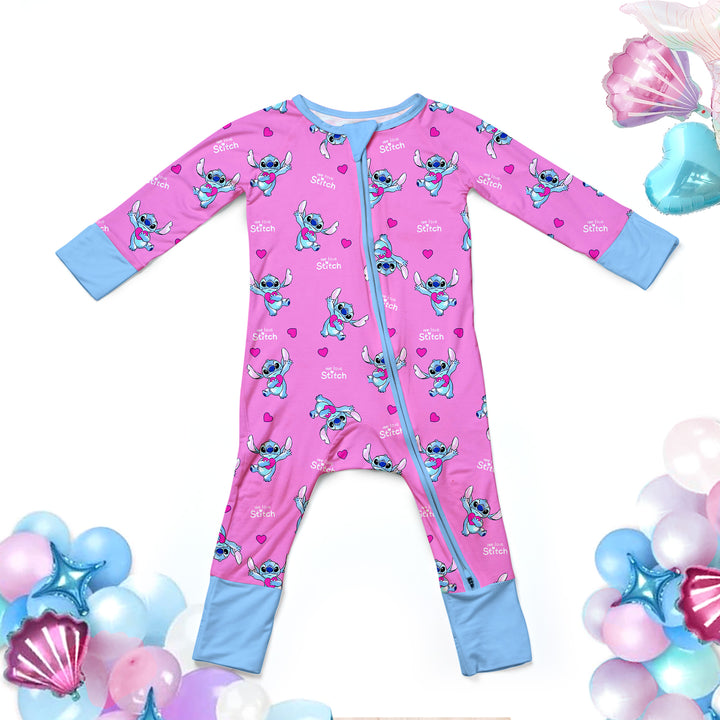 Lilo & Stitch Sweet Convertible Zippered Romper