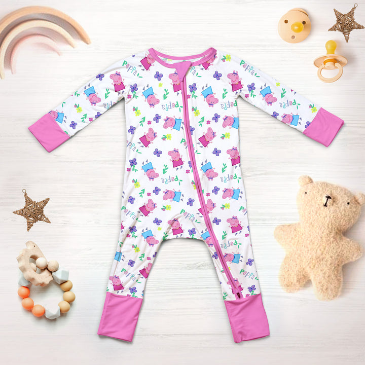Peppa Pig Convertible Zippered Romper 1