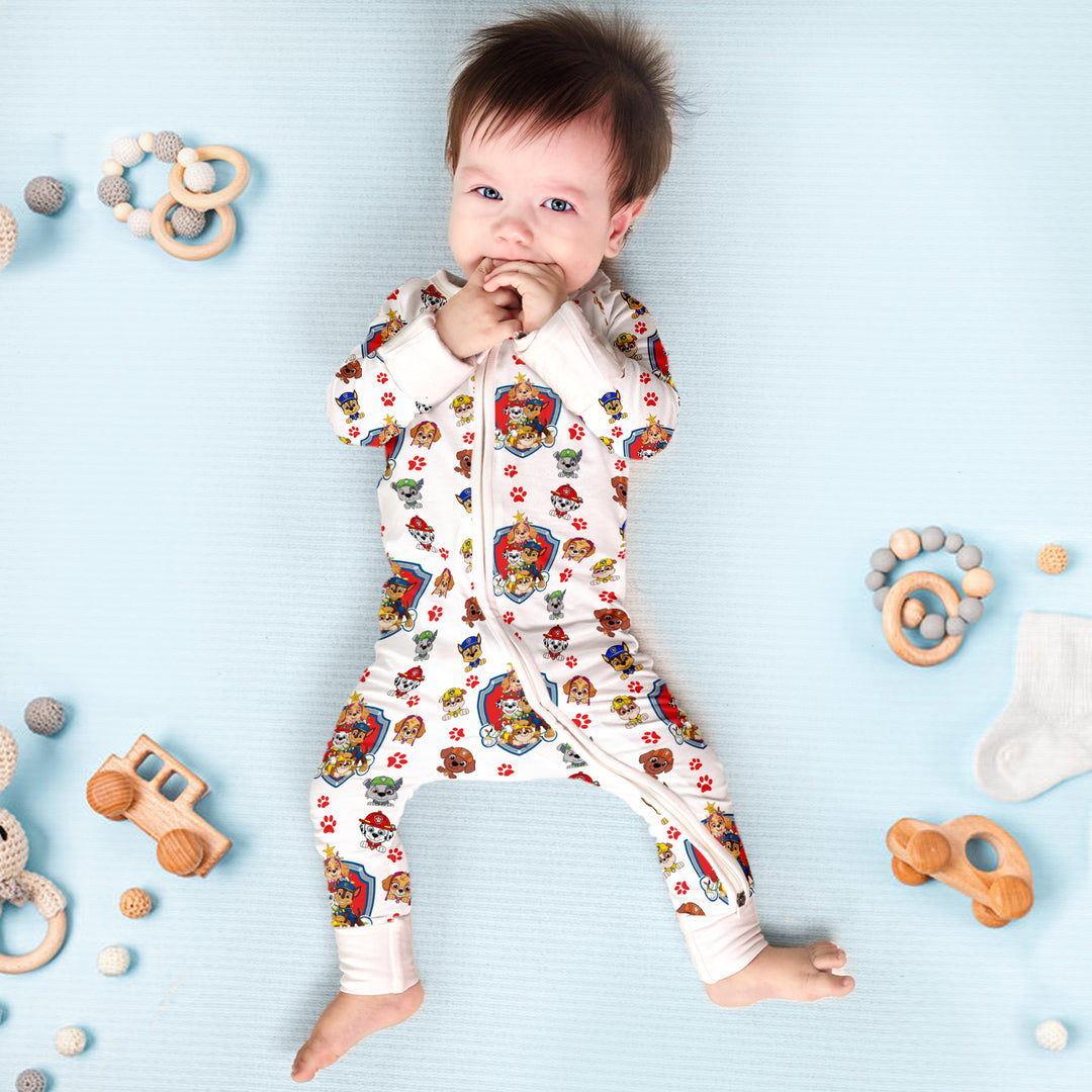 Rescue-Ready Baby PAW Patrol Convertible Zippered Romper