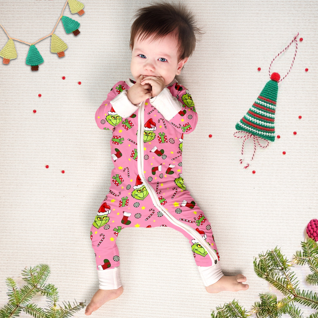 Merry and Mischievous Dr. Seuss’ The Grinch Convertible Zippered Romper