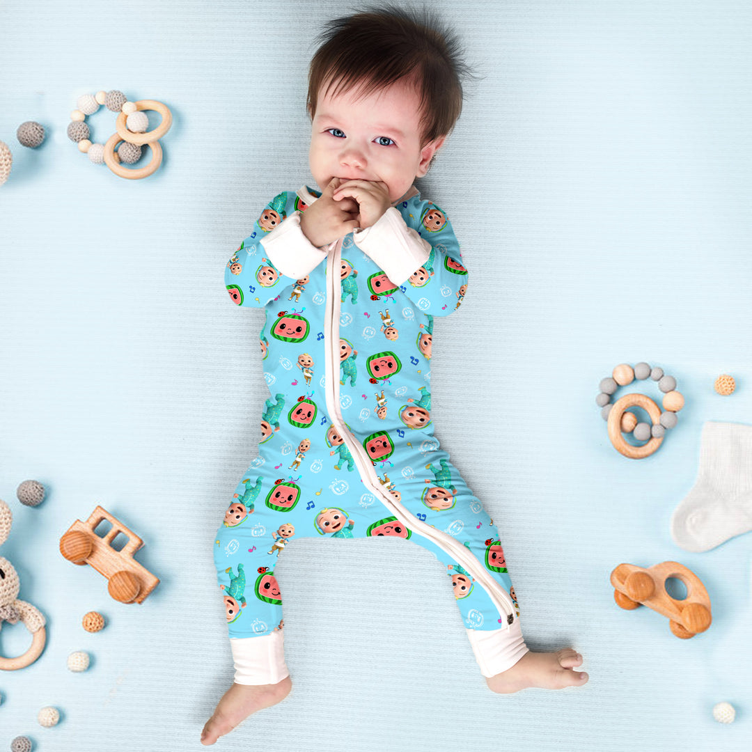 Cocomelon Cuties Convertible Zippered Romper in Blue