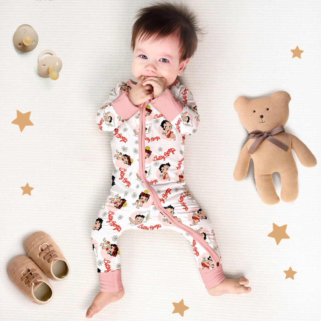 Charming Baby Betty Boop Convertible Zippered Romper