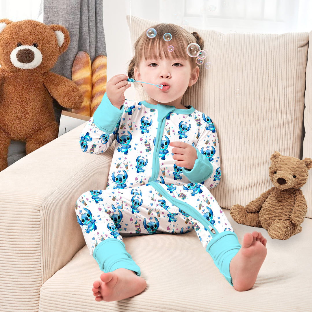 Lilo & Stitch Cute Convertible Zippered Romper