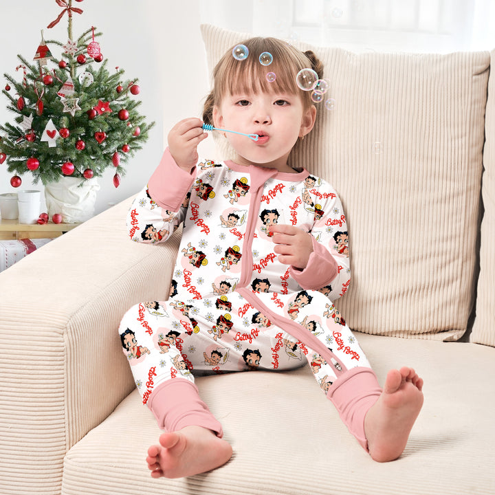 Charming Baby Betty Boop Convertible Zippered Romper