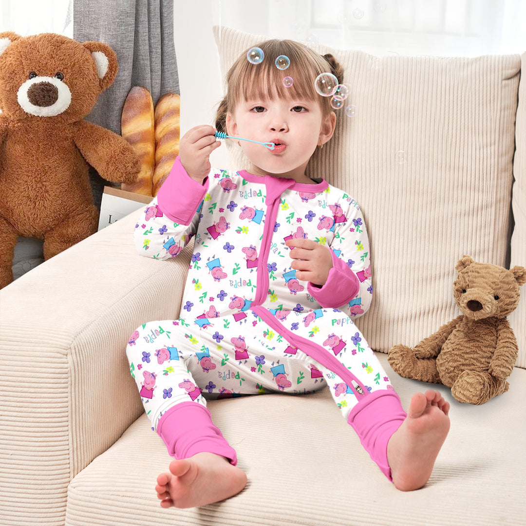 Peppa Pig Convertible Zippered Romper 1