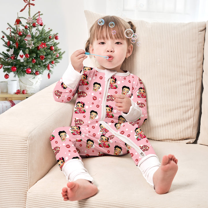 Adorable Baby Betty Boop Convertible Zippered Romper