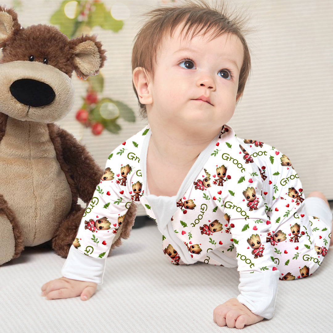Baby Groot Convertible Zippered Romper 2