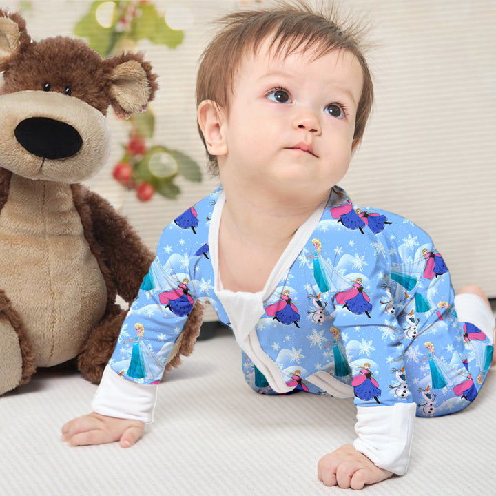 Disney Elsa&Anna Convertible Zippered Romper in Light Blue