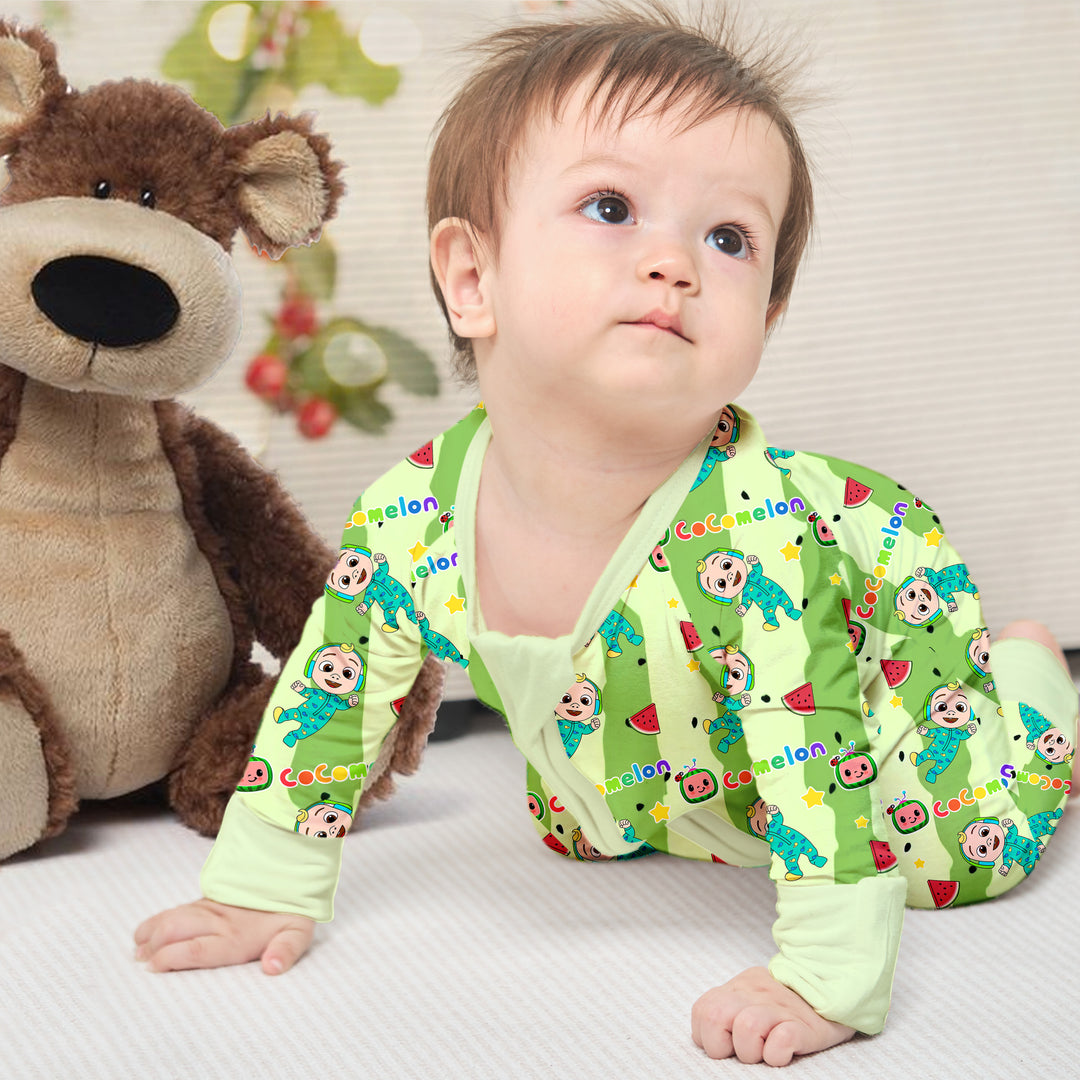 Cocomelon Cuties Convertible Zippered Romper in Green